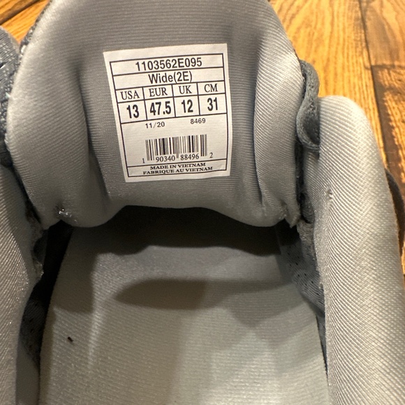 BROOKS MENS GLYCERIN 19 GRAY AND BLUE ATHLETIC SHOES SIZE 13 - Picture 8 of 8